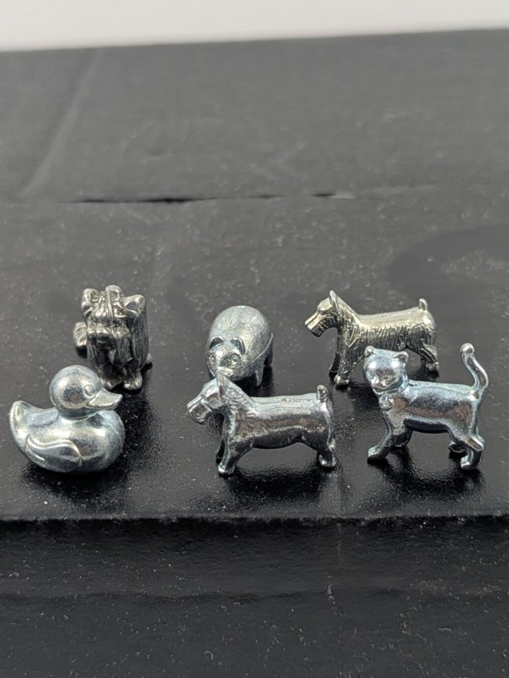 Lot of Six animal theme monopoly pieces with the duckie!